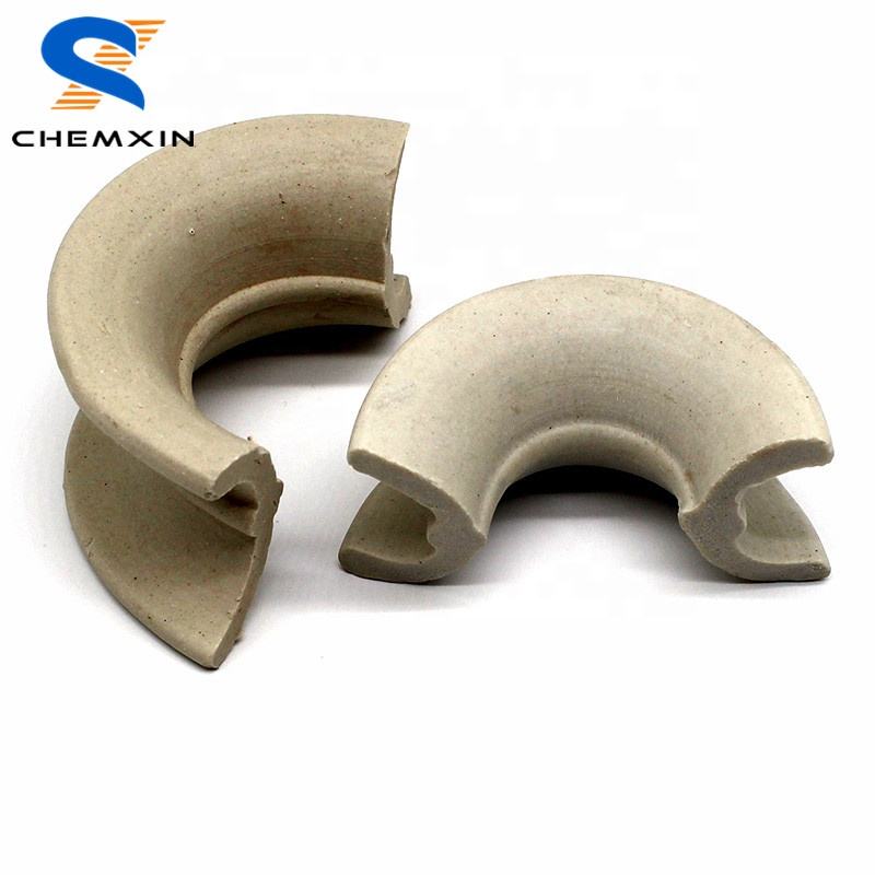 Chemxin chemical random tower packing 12-76MM ceramic intalox saddles ring for sulphuric acid plant