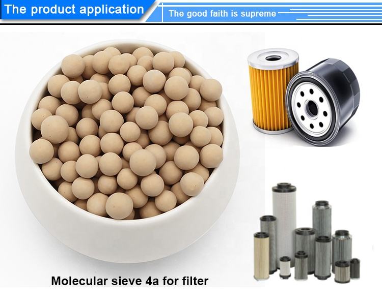 zeolite 4a molecular sieve adsorbent for dehydration of compressed air on brake systems of trucks