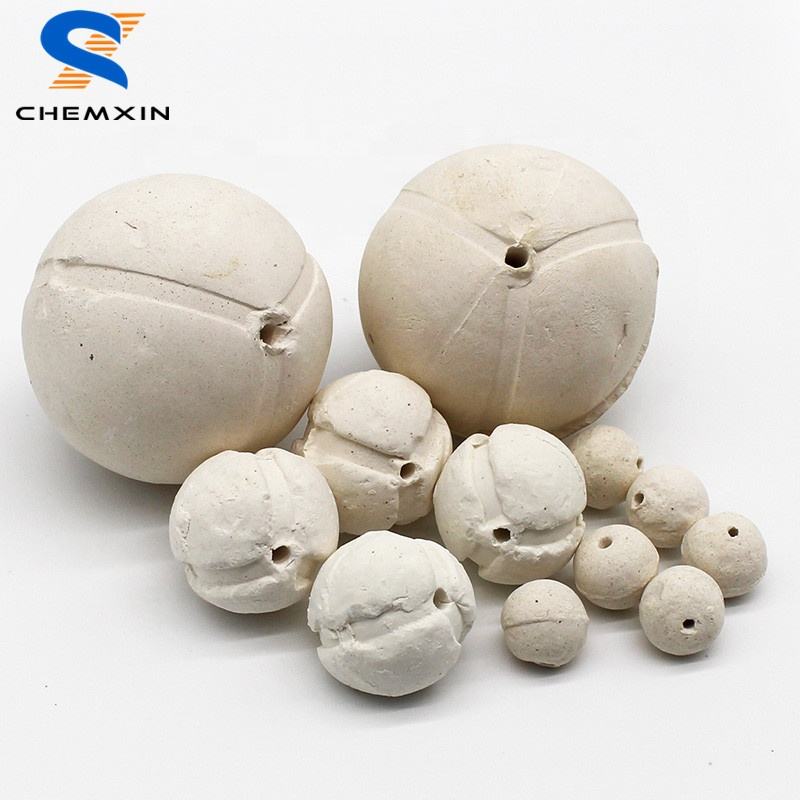 6mm 8mm 10mm 13mm 16mm al2o3 porous porcelain beads ceramic balls as supporting material